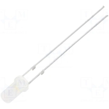 LED | 3mm | white warm | 750÷1120mcd | 140° | Fron