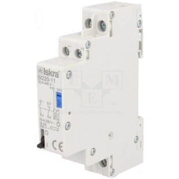 Relay: installation | bistable,impulse | NC + NO |
