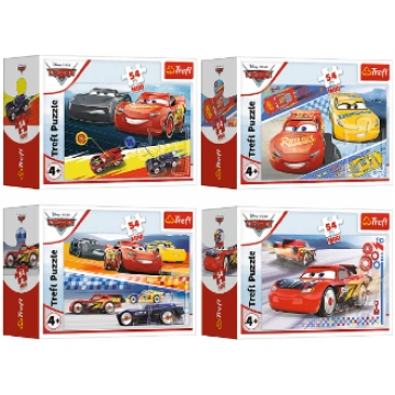 TREFL CARS Mini Puzle Vāģi, 54 gab., 54192T