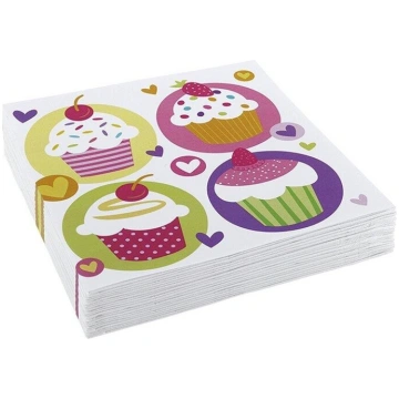 Cupcake Salvetes 33x33cm 20gb/gab