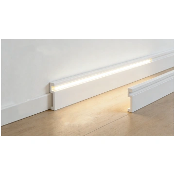 Polistirola grīdlīste LED lentei, 2400x100x18mm