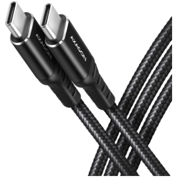 Kabelis Axagon Data and charging USB 2.0 cable len