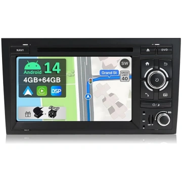 [4GB + 64GB] Android 14 auto radio priekš Audi A4 