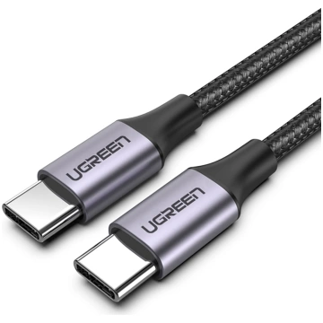 USB-C 3.1 kabelis - USB-C 3.1 1,5 m - pelēks UGREE