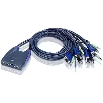 Aten 4-Port USB VGA KVM Switch with Audio (CS-64US