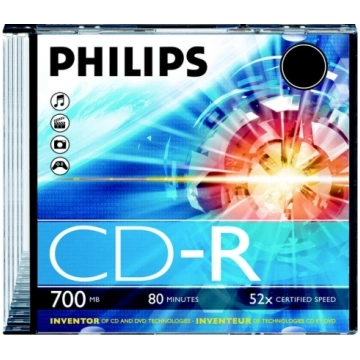 (8710895778183) CD-R 80 700MB slim case Philips CR
