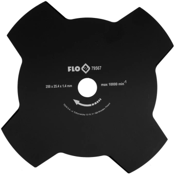 FLO Zāles pļāvēja asmens 4T 250mm / 25, 4 mm, 7956