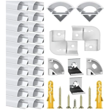Chesbung LED alumīnija profils 45 grādi LED sloksn