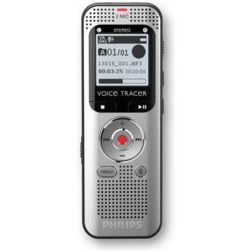 PHILIPS diktafons, 8GB, sudraba (DVT2015)