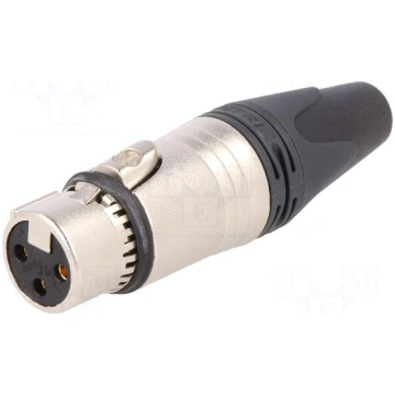 Plug | XLR | female | PIN: 3 | straight | shielded