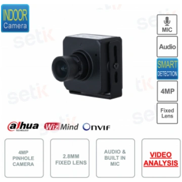 4MP ONVIF® IP camera - 2.8mm fixed lens - Video An