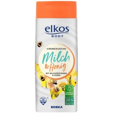 Dušas želeja Elkos ar medus un piena aromātu, 300m