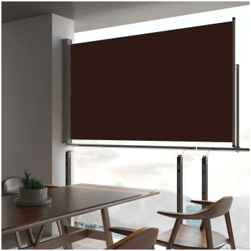 Izvelkama sānu markīze, 140x300 cm, brūna