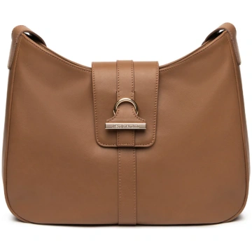 Borsa Hobo in Pelle Marrone NeroGiardini Nero Giar