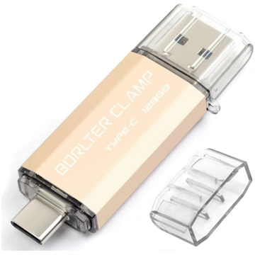C tipa USB zibatmiņas karte 128 GB OTG 2 in 1 Memo