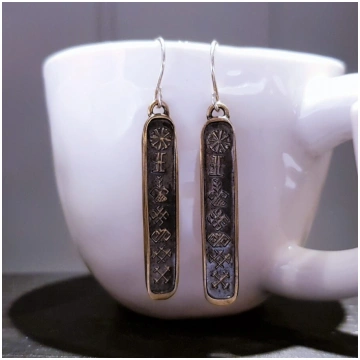 Bronze earrings