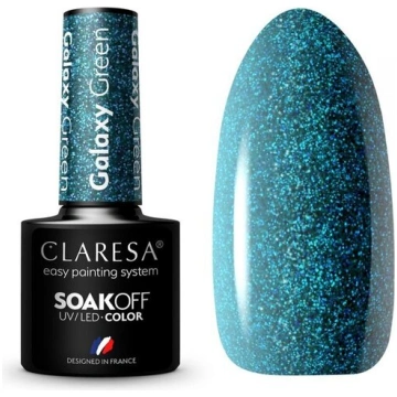 Hibrīda nagu laka Claresa, Galaxy Green, 5 g
