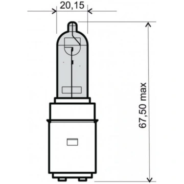 Lamp RMS 246510350 BA20D 12V 35/35W