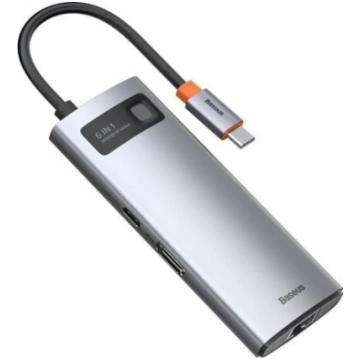 Baseus Metal Gleam 6in1 multifunctional HUB USB Ty