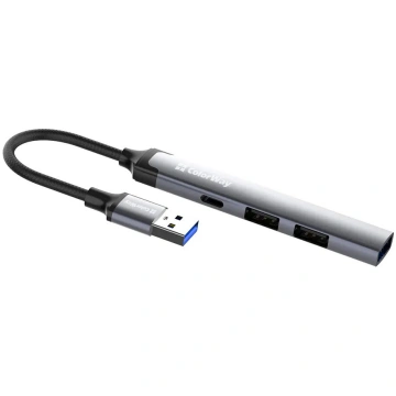 Doks ColorWay CW-HUB05, 4-in-1 USB-C hubs ar HDMI 