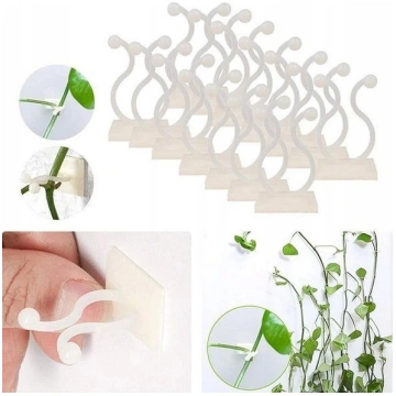 Plant vine holder - 20mm - 10 pcs - self-adhesive 