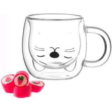 GLĀZE KRŪZE KAFIJAS TASĪTE CAPPUCCINO TĒJA DUBULTĀ