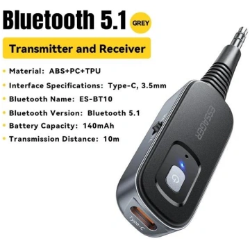 Essager 2-in-1 Bluetooth audio uztvērējs raidītājs