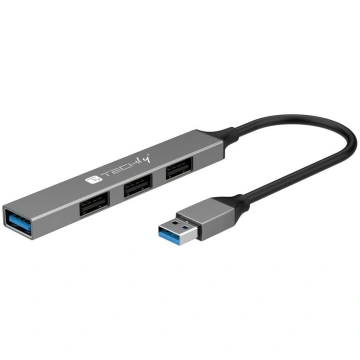 HUB USB Techly USB-A 3.2 Hub with 4 Slim IUSB32-HU