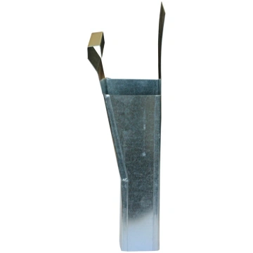 Augšējais līkums, 8 cm, metāls, pelēka
