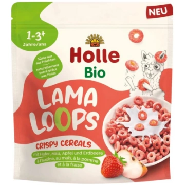 Kraukšķīgas sausās brokastis ar zemenēm LAMA LOOPS