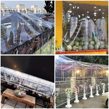 Skaidrs PVC tents, 13,12*13,12Ft/4*4m Nenurodyta