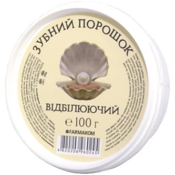Balinošs zobu pulveris Farmakom, 100g