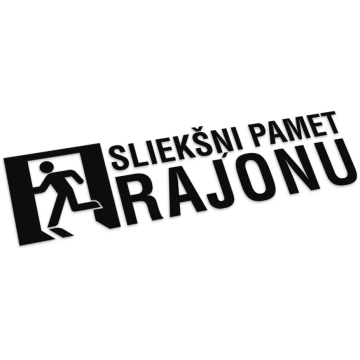 Sliekšņi pamet rajonu - 15 cm X 4 cm / Melns