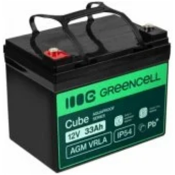 Green Cell AGM VRLA 12V 33Ah IP54 auto akumulators