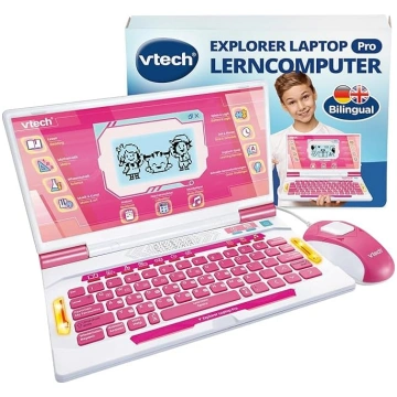 VTech Explorer Laptop Pro rozā I Mācību klēpjdator