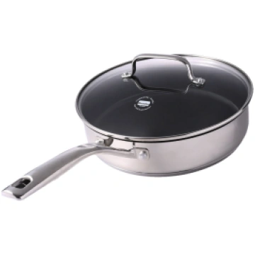 GOURMET DZIĻĀ PANNA 28CM, AR VĀKU, NER.TĒR, INDUKC