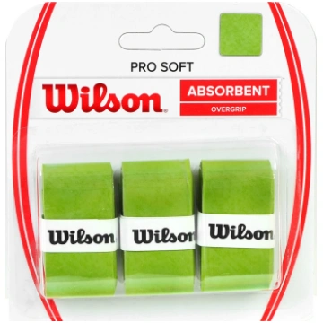 Wilson Pro Soft Absorbent Overgrip Green 3 gab