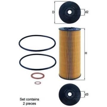 Eļļas filtrs KNECHT OX 137D1/S MAHLE ORIGINAL