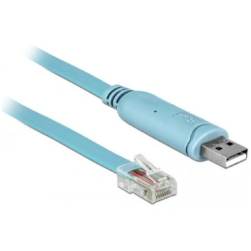 Delock RS-232 Console Cable, USB-A Plug RJ45 Plug 