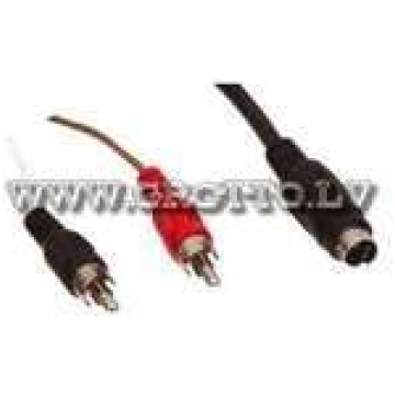 Kabelis 2RCA/s-SVHS/s (1.5m)