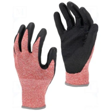 Protective gloves | Size: 8,M | pink-black | nitry