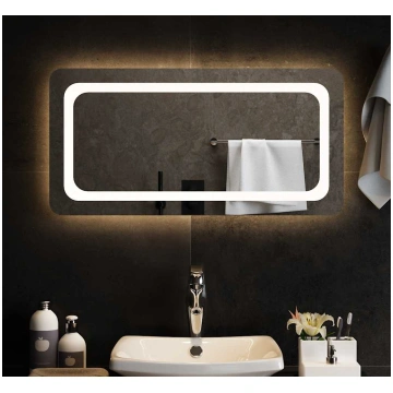 Vannasistabas spogulis ar led, 80x40 cm