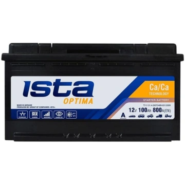Akumulators Ista Optima 100Ah R+ 800A (EN)