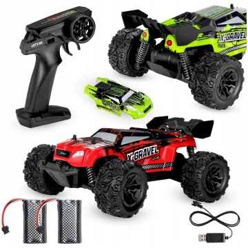 Rc automašīna Overmax X-Gravel, sarkana krās./zaļa