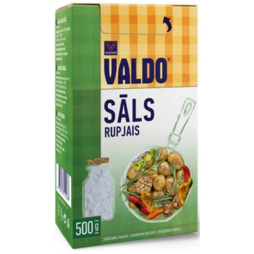 Sāls rupjais, kārba 500g, Valdo