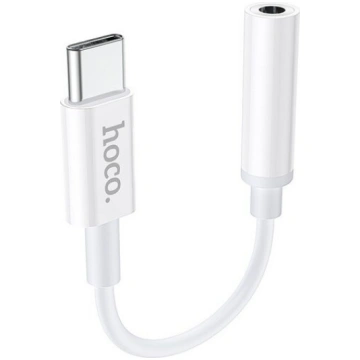 Audio parveidotājs Hoco LS30 Type-C to 3.5mm balts