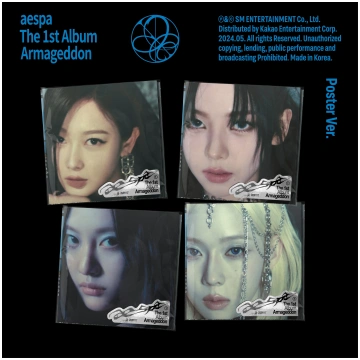 aespa - 1ST ALBUM [Armageddon] Poster Ver. Kakao E