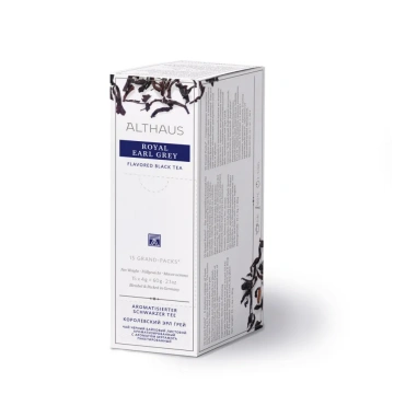 ROYAL EARL GREY melnā tēja, 15 x 4g ALTHAUS