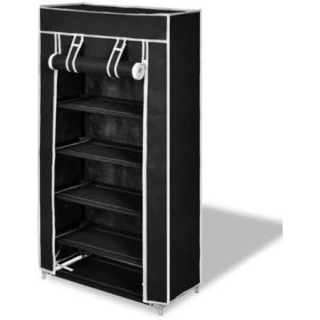 Auduma skapis apaviem 58 x 28 x 106 cm, aizverams,