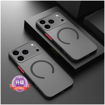 Color Blocking Hard PC Matte Magnetic Case for For